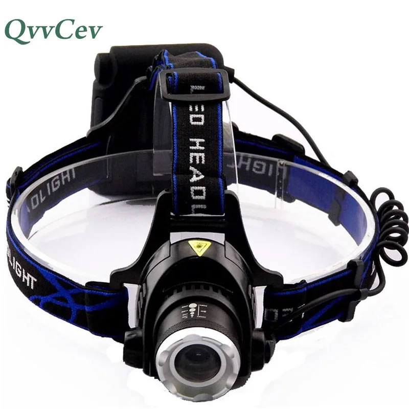 New AA Battery Headlight Rechargeable frontal led Lampe XML T6 Torch