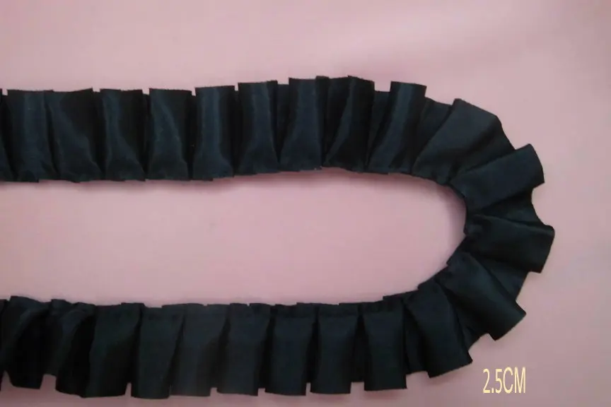 black ruffle