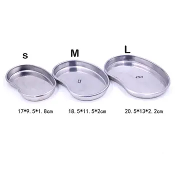 

all size stainless steel Medical Dental Instruments Bending Tray Disinfection Plate For eyebrow lip Tattoo Sterilization suplies