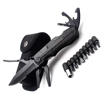 

Pliers Multitool Folding Pocket EDC Camping Outdoor Survival hunting Screwdriver Kit Bits Knife Bottle Opener Hand Tools