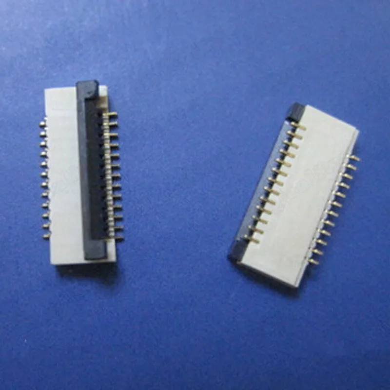 

17-pin Dual-row LCD Socket Plug 0.3 Spacing Flip Cover Type Downlink Connector