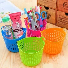 28 шт.! креативная Домашняя мини настольная многофункциональная корзина для хранения/Портативная корзина для мусора/подставка для ручек/держатели канцелярские