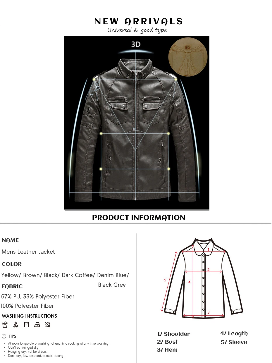 men leather coat