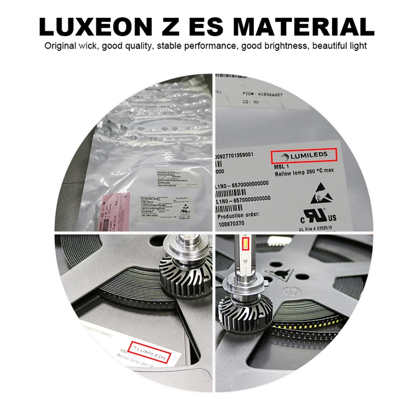 HLXG 12000LM мини led h4 с Lumileds Luxeon ZES чипы Светодиодные Автомобильные лампы для фар