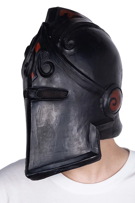 Черная маска рыцаря полный маска-шлем для лица для взрослых, косплей на Хэллоуин реквизит для костюма, аксессуары