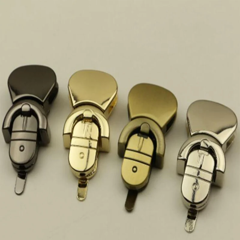 6 pcs/lot 4 colors luggage hardware accessories die cast twist lock Mortise lock Bag and handbag
