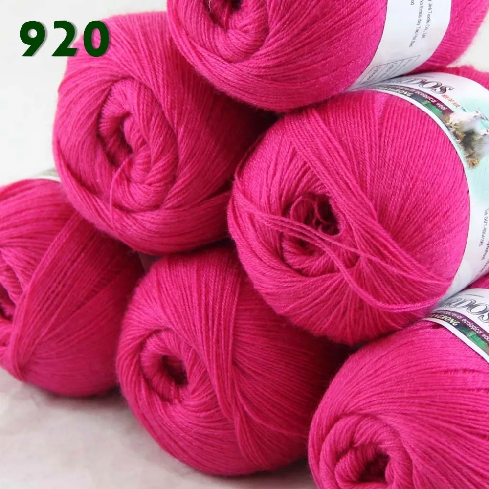 Sale 6 BallsX50g soft Chunky Thick Soft Wool Hand Knitting Yarn Berry Pink 213