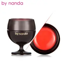By Nanda 3 Colors Red Wine Lipstick Moisturizing Fruits Jelly Lip Balm Natural Nourish Care Baby Lip Stick Plant Extract Make Up
