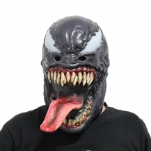 Маска Веном Косплей Человека-паука Эдварда Брока Темный супергерой Веном латексные маски Шлем Хэллоуин вечерние реквизит