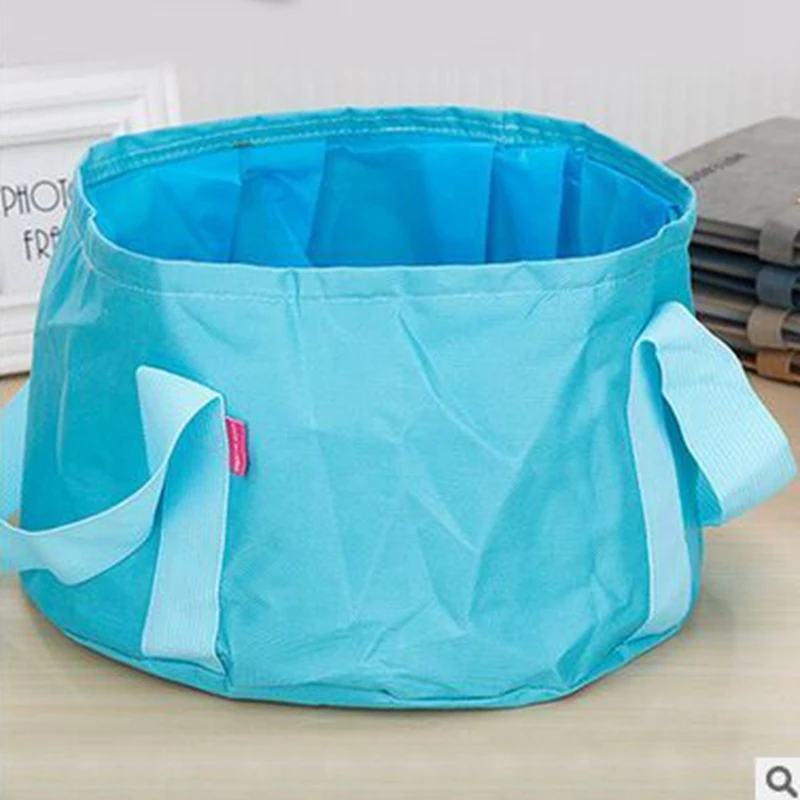 Portátil de viaje al aire libre plegable Camping lavabo cuenco fregadero bolsa de lavado cubo de agua 15L Portátil de viaje al aire libre plegable Camping lavabo cuenco fregadero bolsa de lavado cubo de agua 15L