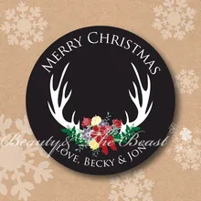 Пользовательские праздники рождество наклейки, веселые рождественские бирки, подарочные этикетки на Рождество, украшения для кексов, рождественские украшения