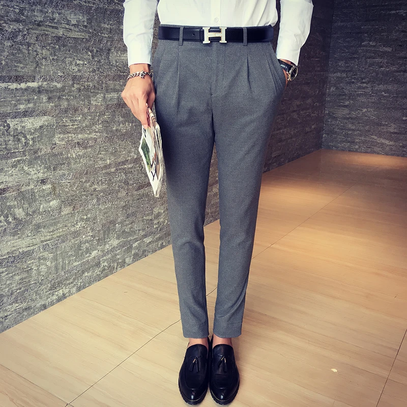 formal grey pant combination