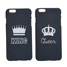 

King Queen Couple Crown Pattern Phone Case Cover for iPhone 5 5S SE 6 6S 7 Plus