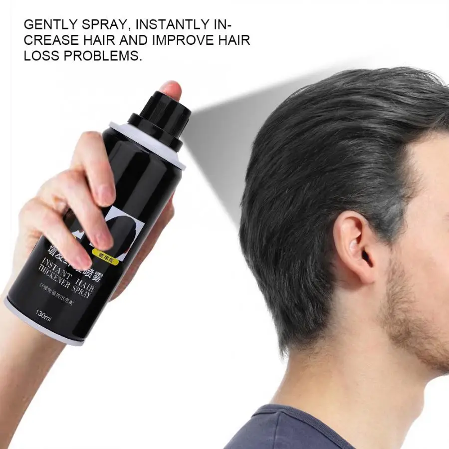 

130 ml Disposable Hair Growth Powder Hair Fibers Keratin Thickening Spray Hair Loss Treatment Products Hairline Optimizer