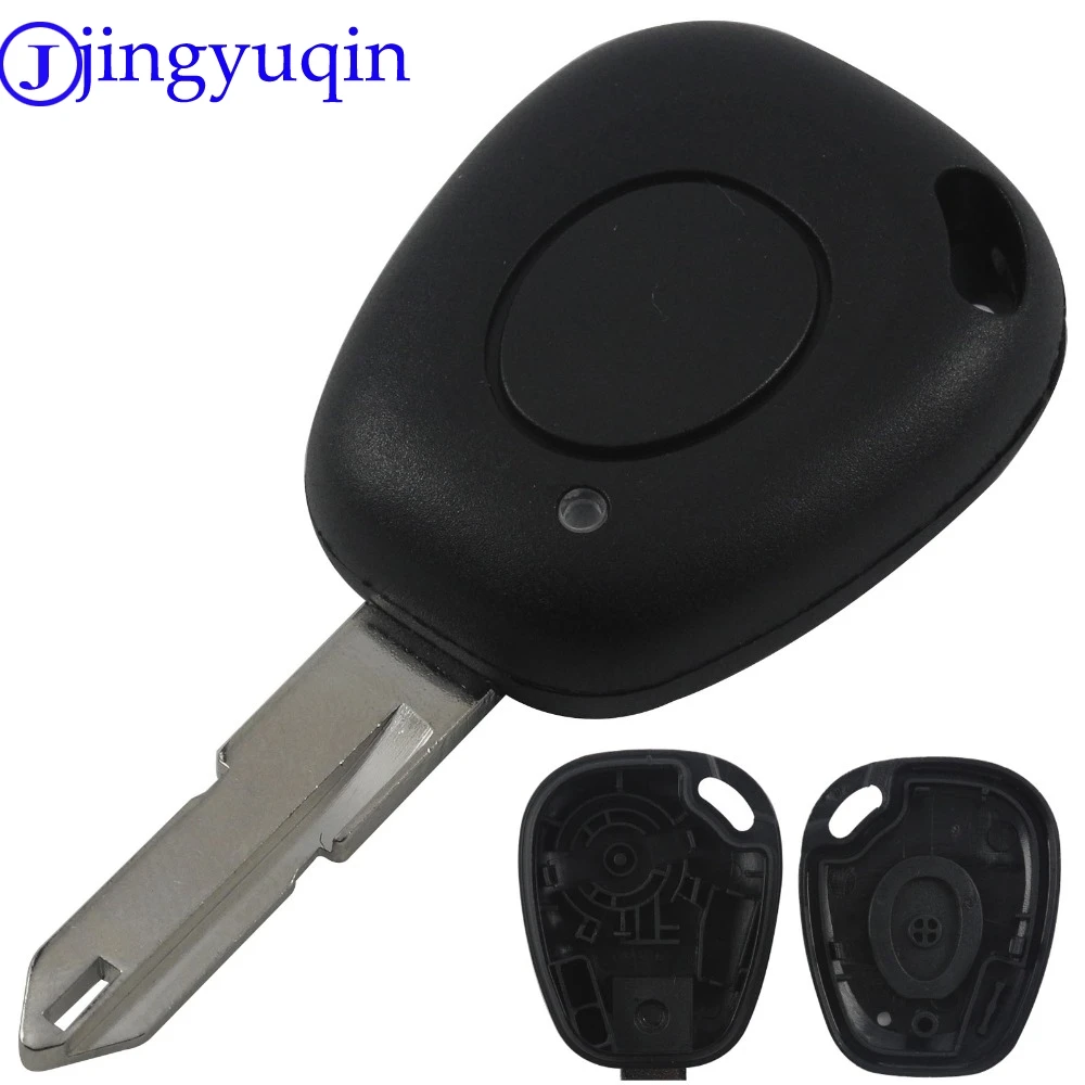 

jingyuqin 1 Button Uncut Blade Key Shell Case For Renault Megane Scenic Laguna Fob Car Key Case NO Chip Keyless Entry Remote Key