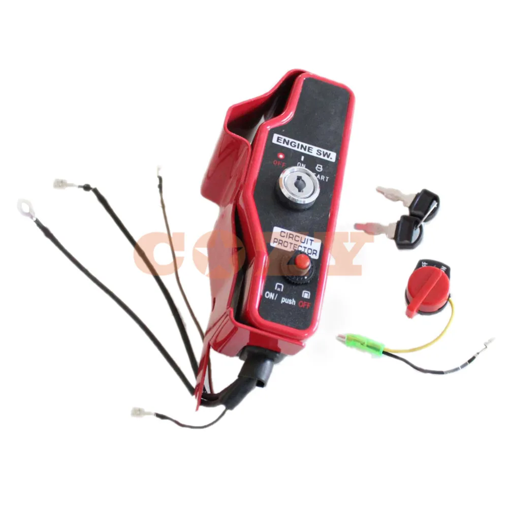 Brand New Red Ignition Switch Control Box with 2 Keys for Honda GX340 GX390 11hp 13hp Gas Engine ... Brand New Red Ignition Switch Control Box with 2 Keys for Honda GX340 GX390 11hp 13hp Gas Engine ...
