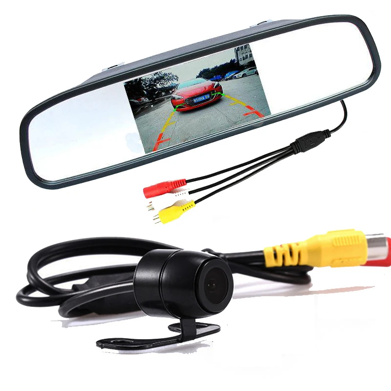 Auto Parktronic System 4 3 Inch TFT LCD Car Rearview Mirror Monitor with HD Car Rear