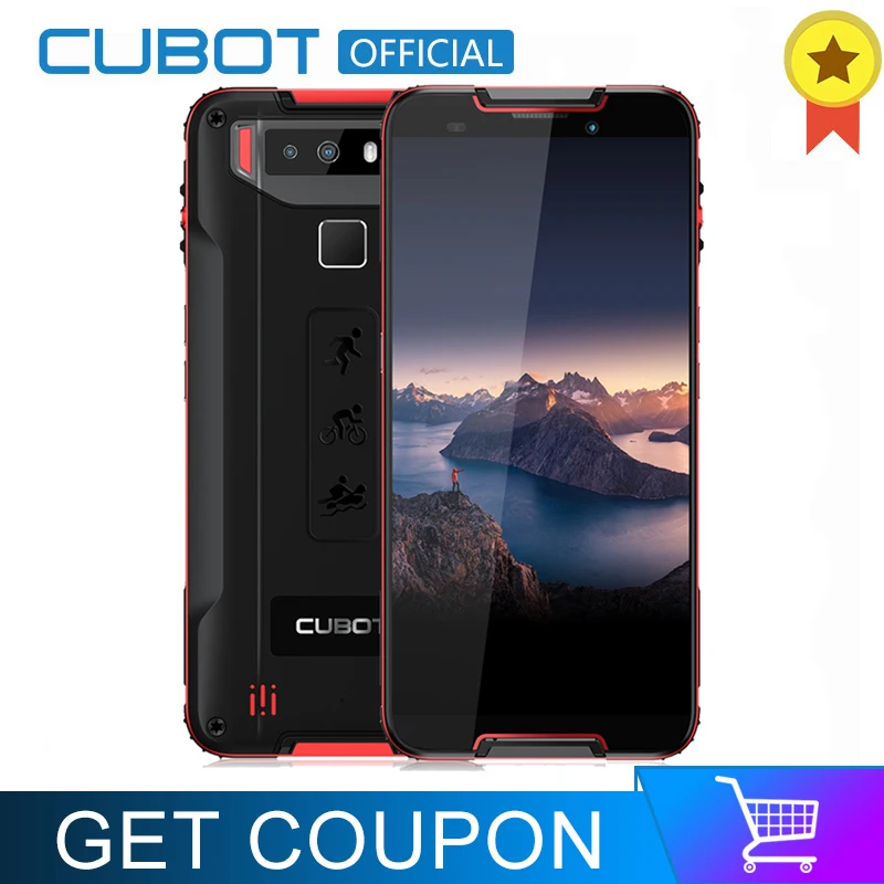 

Cubot Quest Sports Phone Android 9.0 IP68 Waterproof MT6762 Octa-Core 4GB 64GB 4000mAh 2.0Ghz 6P Lens Dual Camera NFC Smartphone