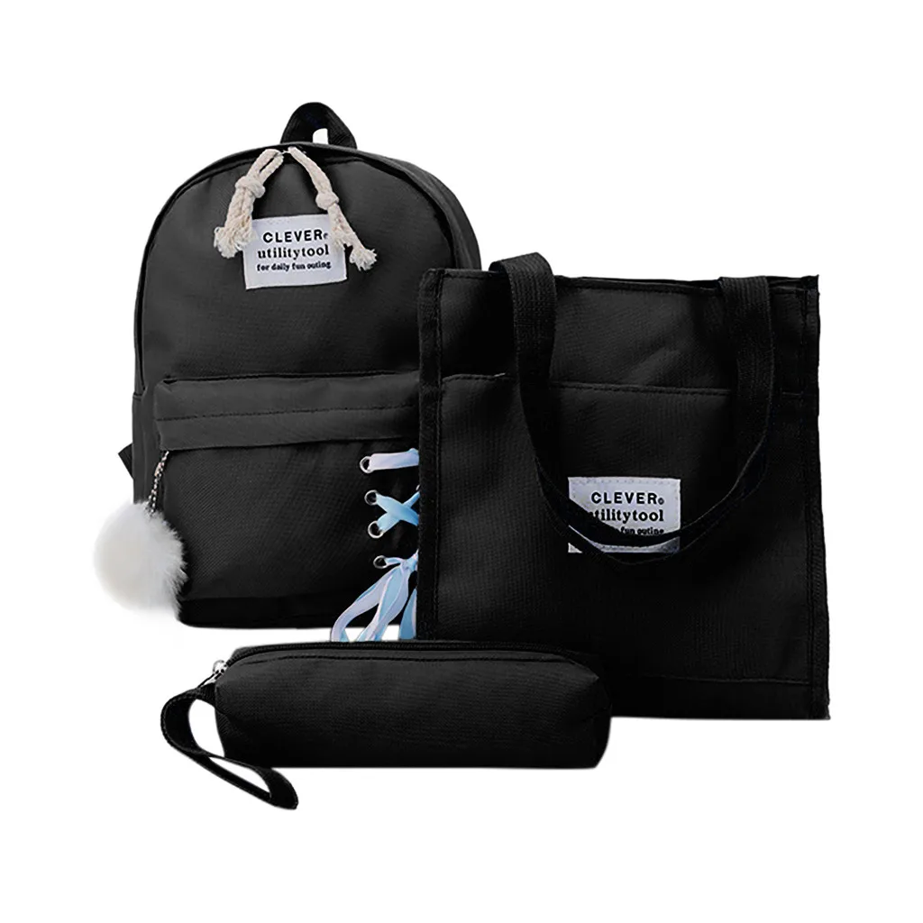 Children Portable Backpack Pupils School Mulit Style New Trend Pencil Bag High Capacity Durable Tutorial Purse Backpack 3Pcs BL5