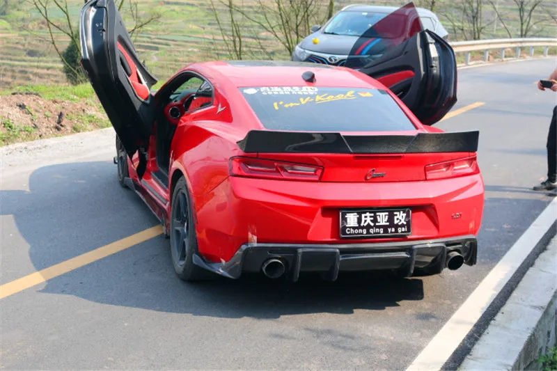 Углеродное волокно заднего крыла багажника спойлер для 16 17 18 Chevrolet Camaro ZL1