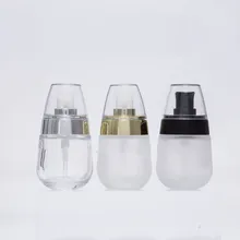 1 шт. 30 мл бутылки для многоразового использования эмульсия пустые матовые стеклянные бутылки эфирного масла акриловая крышка пресс-насос для путешествий на открытом воздухе Горячая