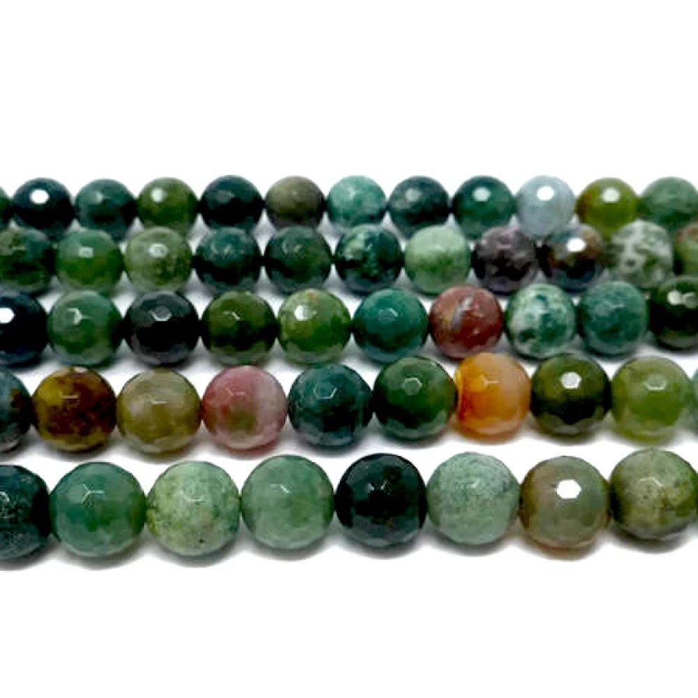 Esmerilado agrietado ágata redonda con cuentas 10mm Verde 6 piezas Piedras Preciosas Fabricación de Joyas