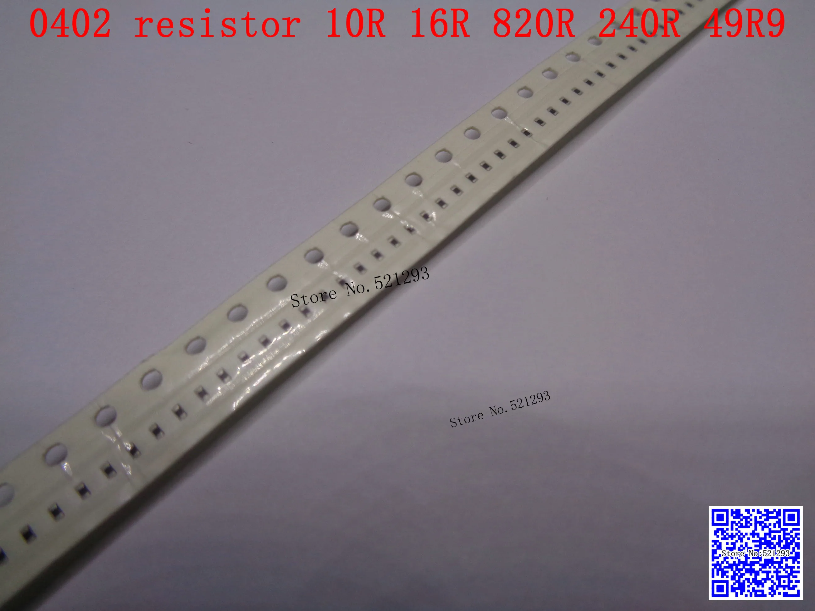 0402 F SMD резистора 1/16 Вт 10R 16R 820R 240R 49.9R Ом 1% 1005 чип резистор 500 шт./лот