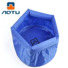 AOTU 8L водонепроницаемый складной бассейн Открытый путешествия умывальник ведро AT6622 толстой ноги замачивания бассейна 383