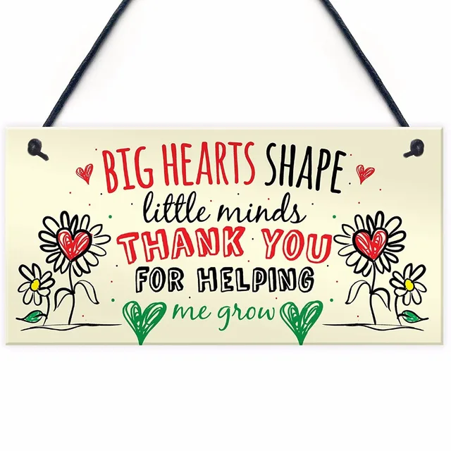 Meijiafei Teacher Leaving Gift Nursery Hanging Wall Plaque Meijiafei Teacher Leaving Gift Nursery Hanging Wall Plaque Childminder Preschool Goodbye Thank You 10 X