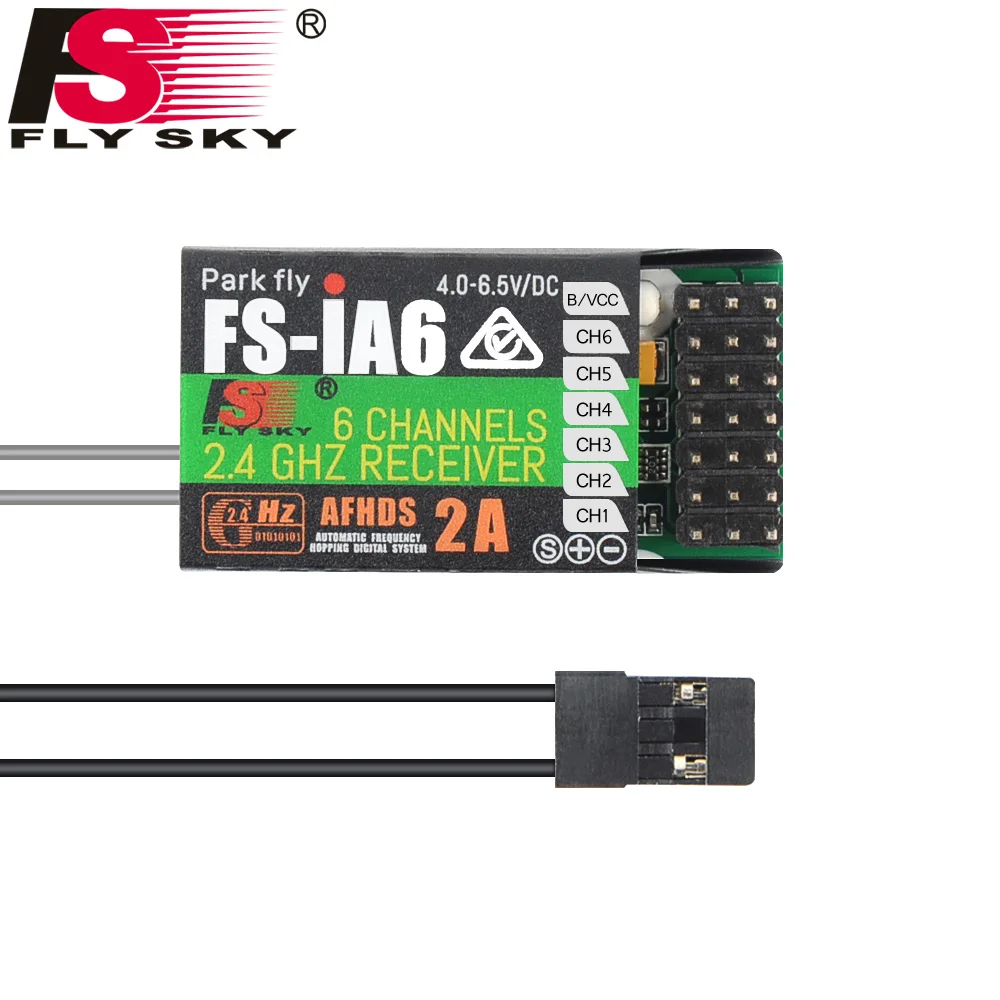 FATJAY Flysky приемник 6 канальный 2 4G телеметрический водонепроницаемый совместимый i4