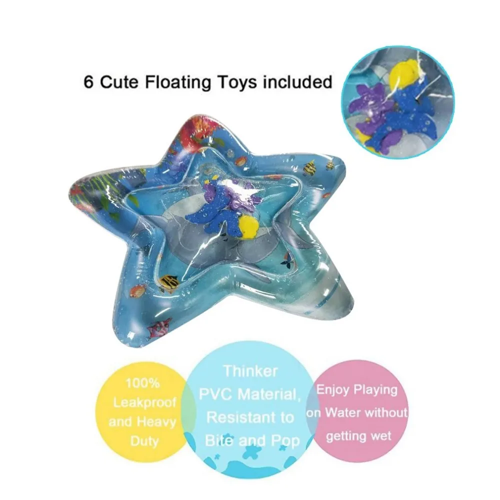 Летние ПВХ-подложка надувной детский Круглый Pentagram вода открытый светильник для газона и бассейна Мат Детские игрушки