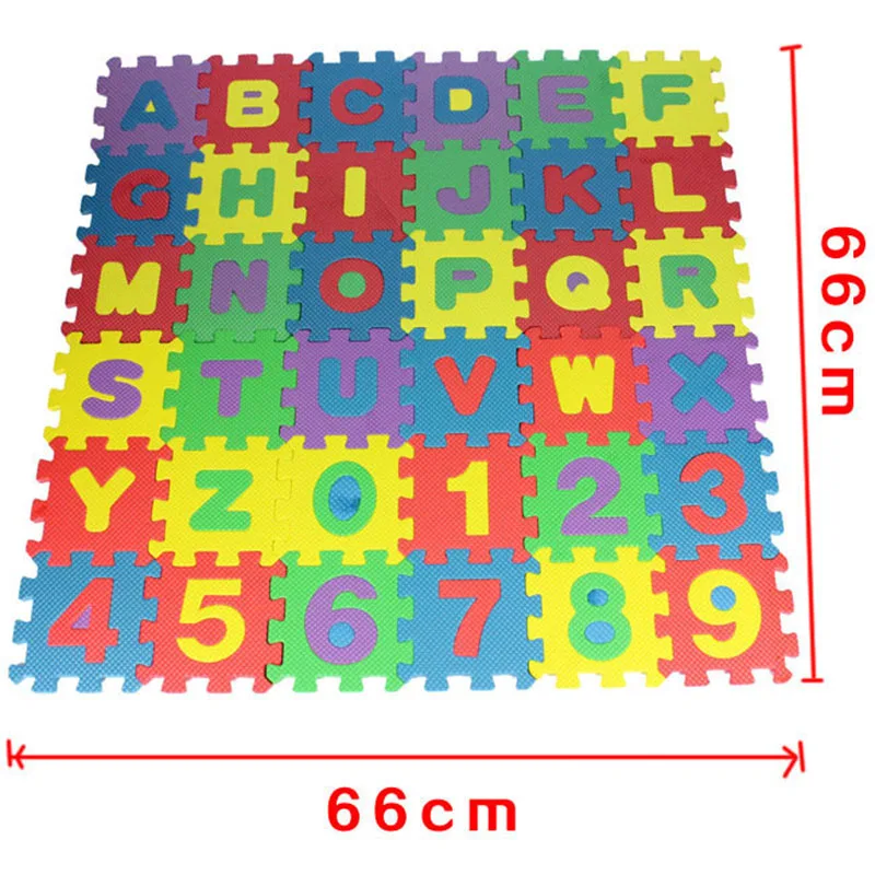 36PCS Spilt Joint Baby Play Mat Letters A-Z Numbers 0-9 EVA Puzzle Mat Educational Baby Development Toy 36PCS Spilt Joint Baby Play Mat Letters A-Z Numbers 0-9 EVA Puzzle Mat Educational Baby Development Toy
