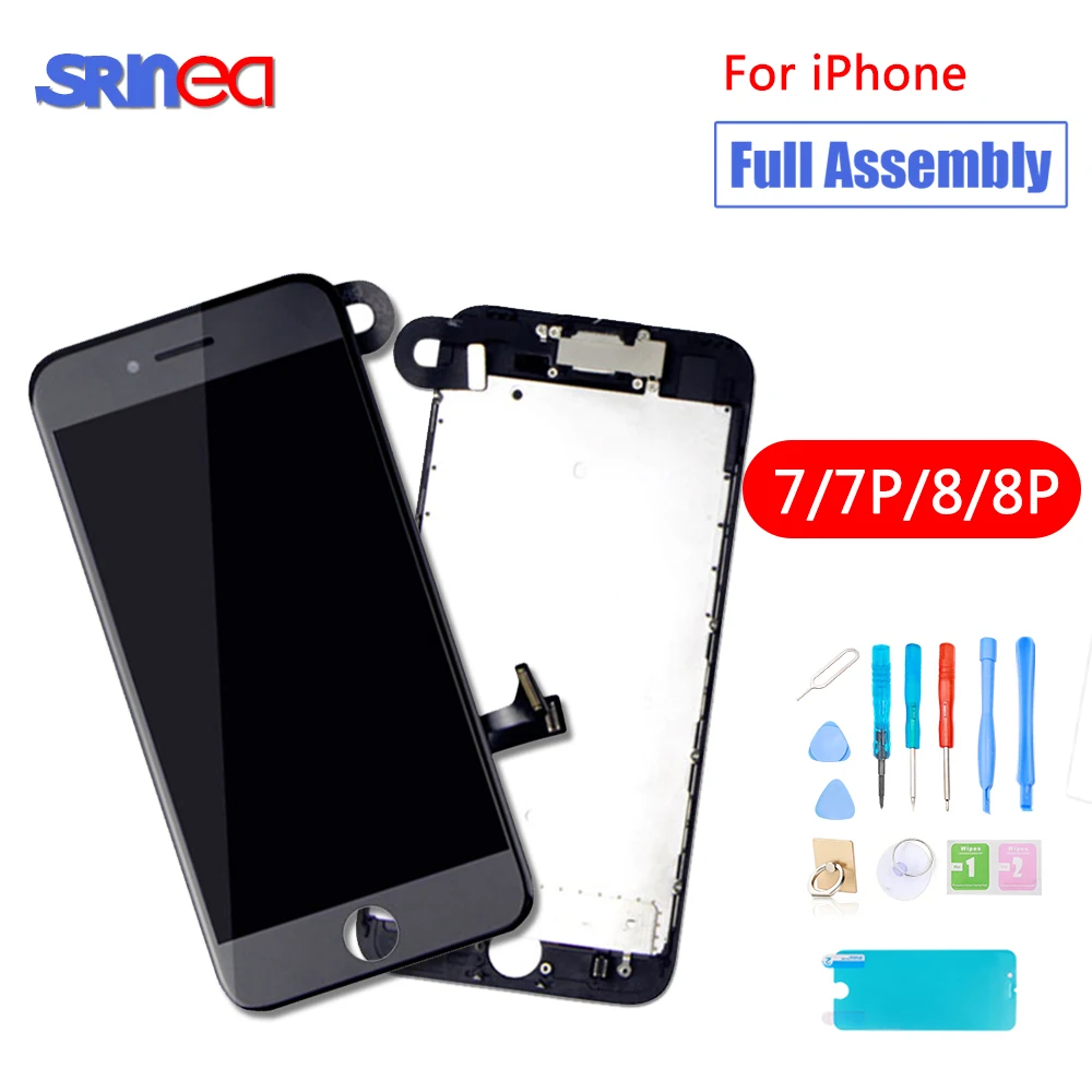 

Full Set Assembly LCD Display Digitizer For iPhone 7 8 Plus 1AAA Quality LCD Touch Screen i Phone 7Plus 8Plus 7p 8p Black White