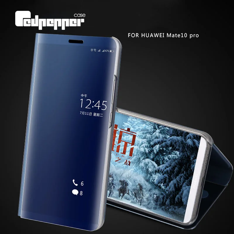 

Redpepper Smart Mirror Clear Filp Case For Huawei P20 Pro P20 Stand PU Leather Cover For Huawei Mate 20Pro 20X Phone Accessories