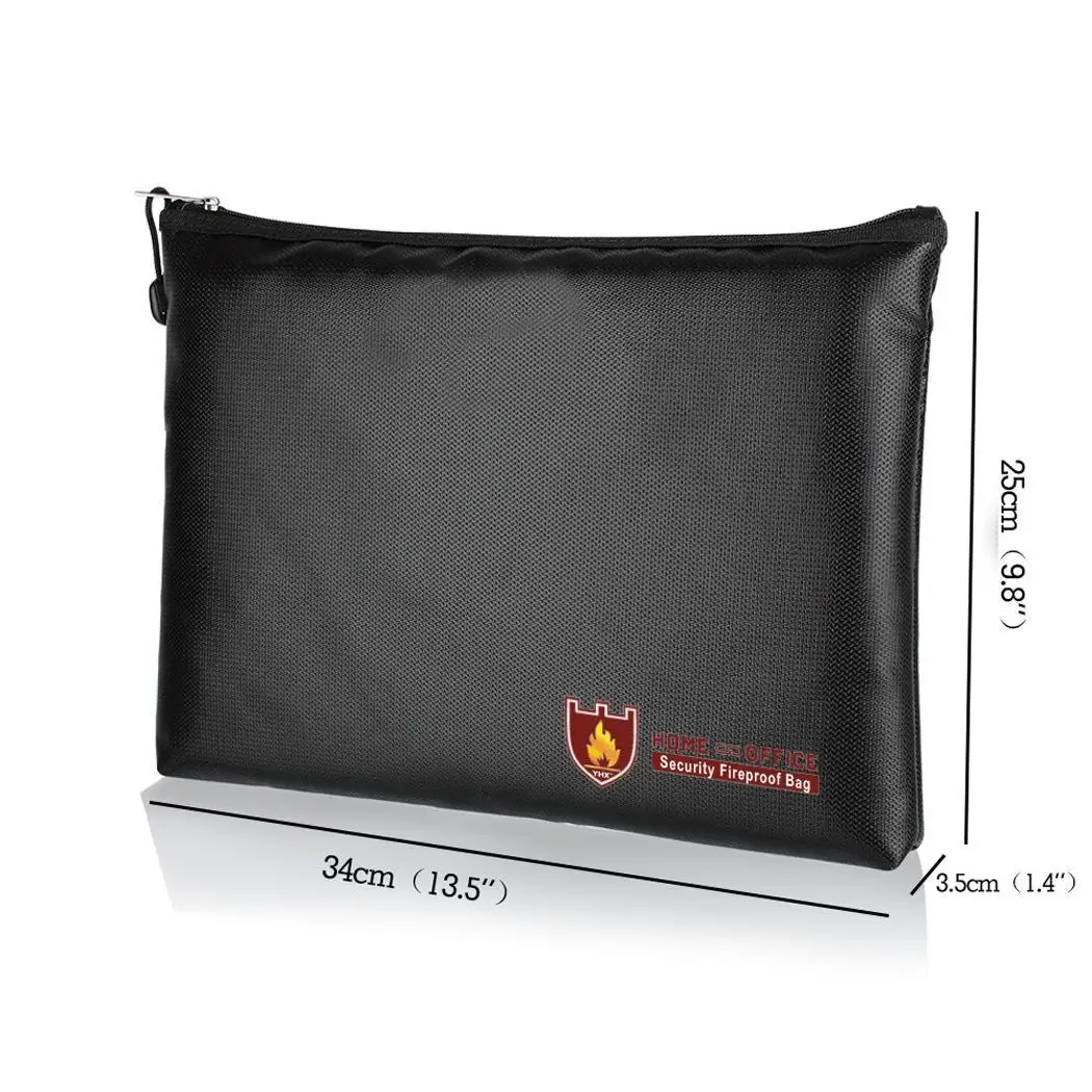Новая Жидкая силиконовая молния безопасности огнестойкая сумка для дома, Офисная Защитная сумка для хранения прямоугольник