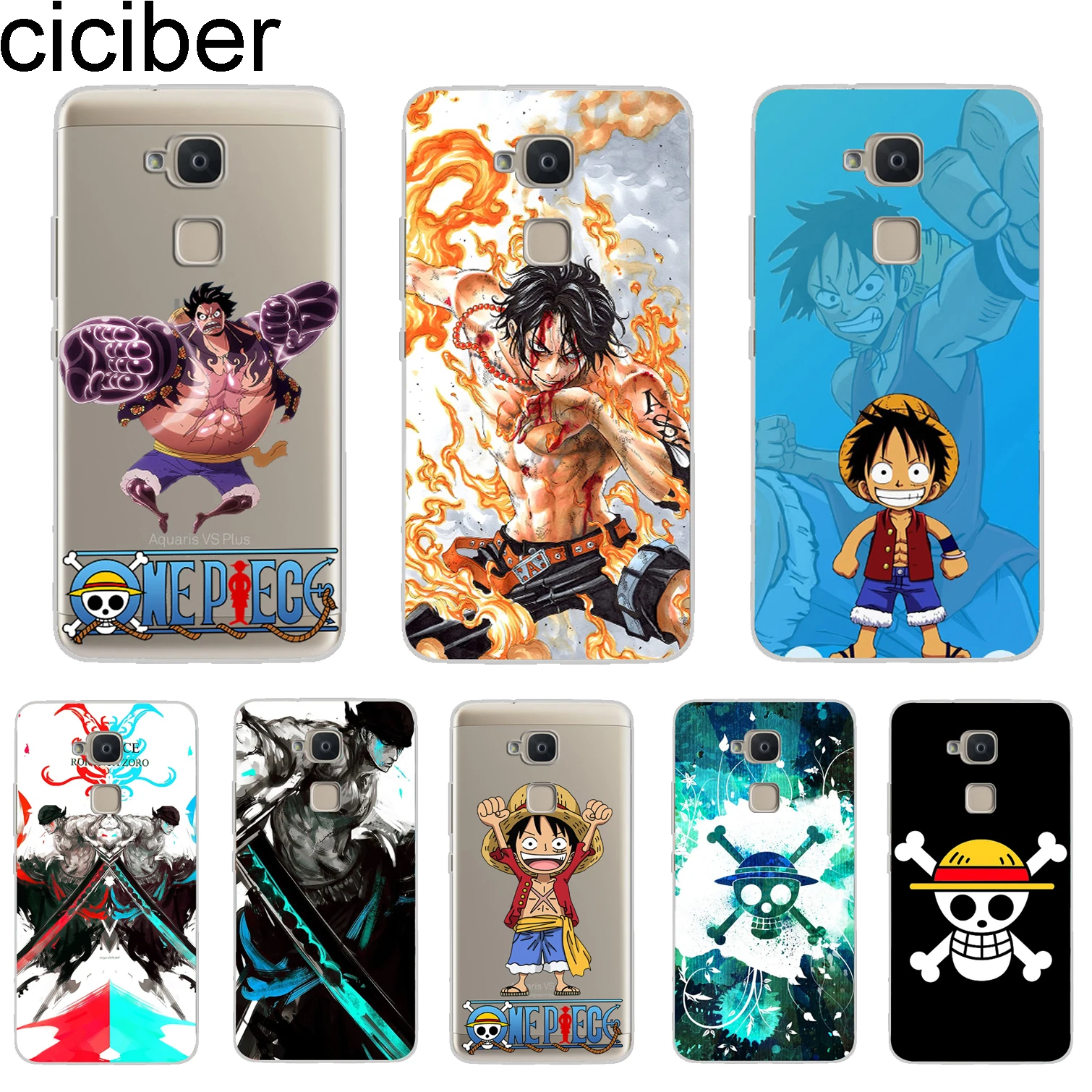 

ciciber Coque For BQ Aquaris X2 X Pro V VS U U2 Lite Plus Phone Cases For Aquaris E5 M5 M5.5 X5 Fundas Soft TPU One Piece Luffy