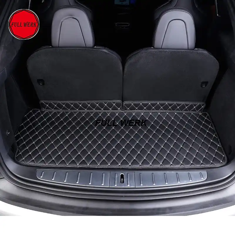 Car Trunk Mat Cargo Liner Rear Back Covers Waterproof Pad Protector For 2016 2018 Tesla Model X Interior Accessories