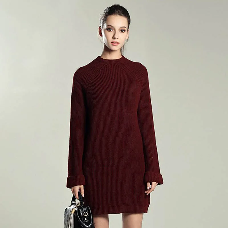 

new big yards couture autumn/winter knitting dress speed sell tong long sleeve long sweater in female detonation model