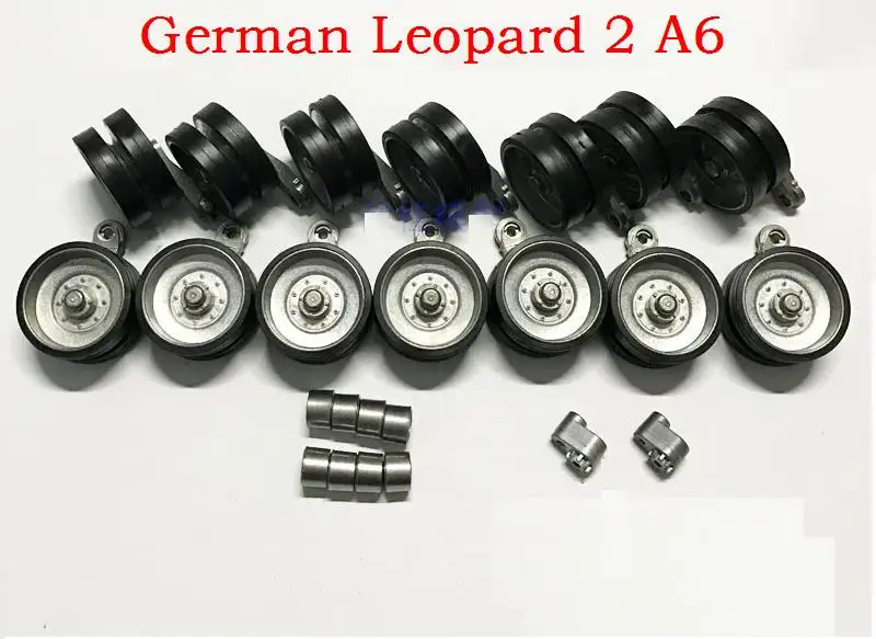 Henglong3889-1 1/16 немецкий Леопард 2A6 RC Танк обновленные части стальной коробки передач/металлический трек/набор металлических ступиц колеса/металлические главные шестерни