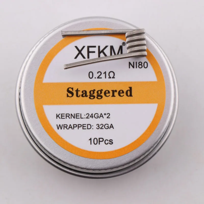 Новинка XFKM Ni80 ступенчатая Плавленая нагревательная катушка Clapton premium Colis Nichrome 80