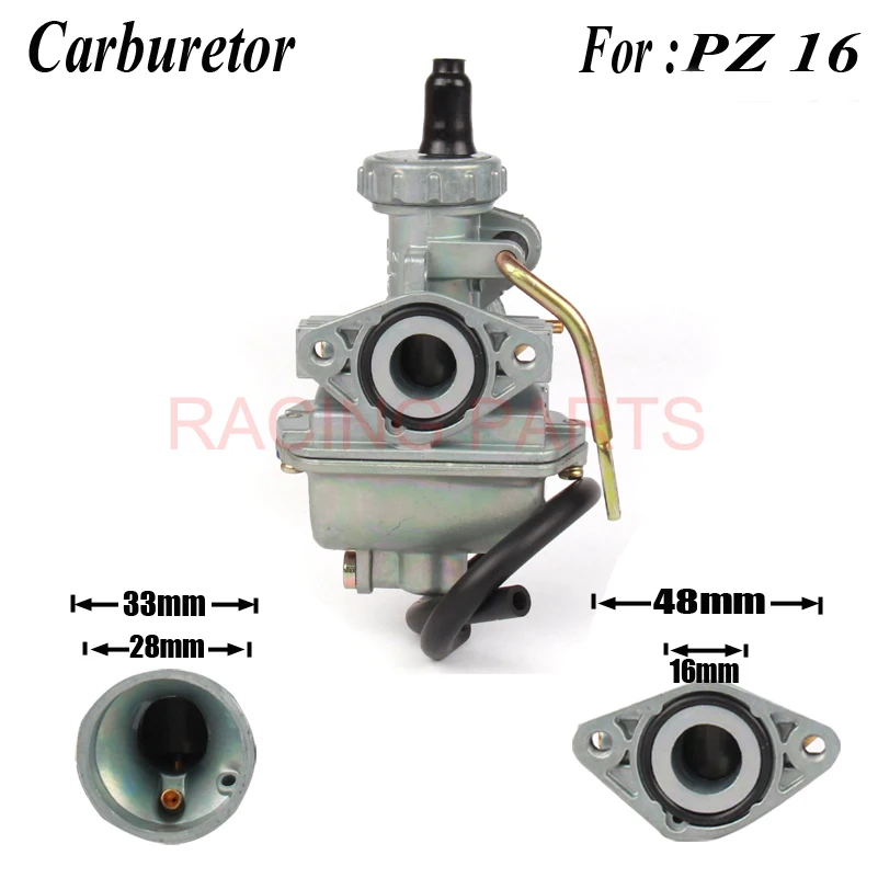 

Motorcycle PZ16 16mm Carburetor For jh70 jc70 50cc 70cc 90cc ATV Quad Mini Bike Dirt Pit bike monkey bike