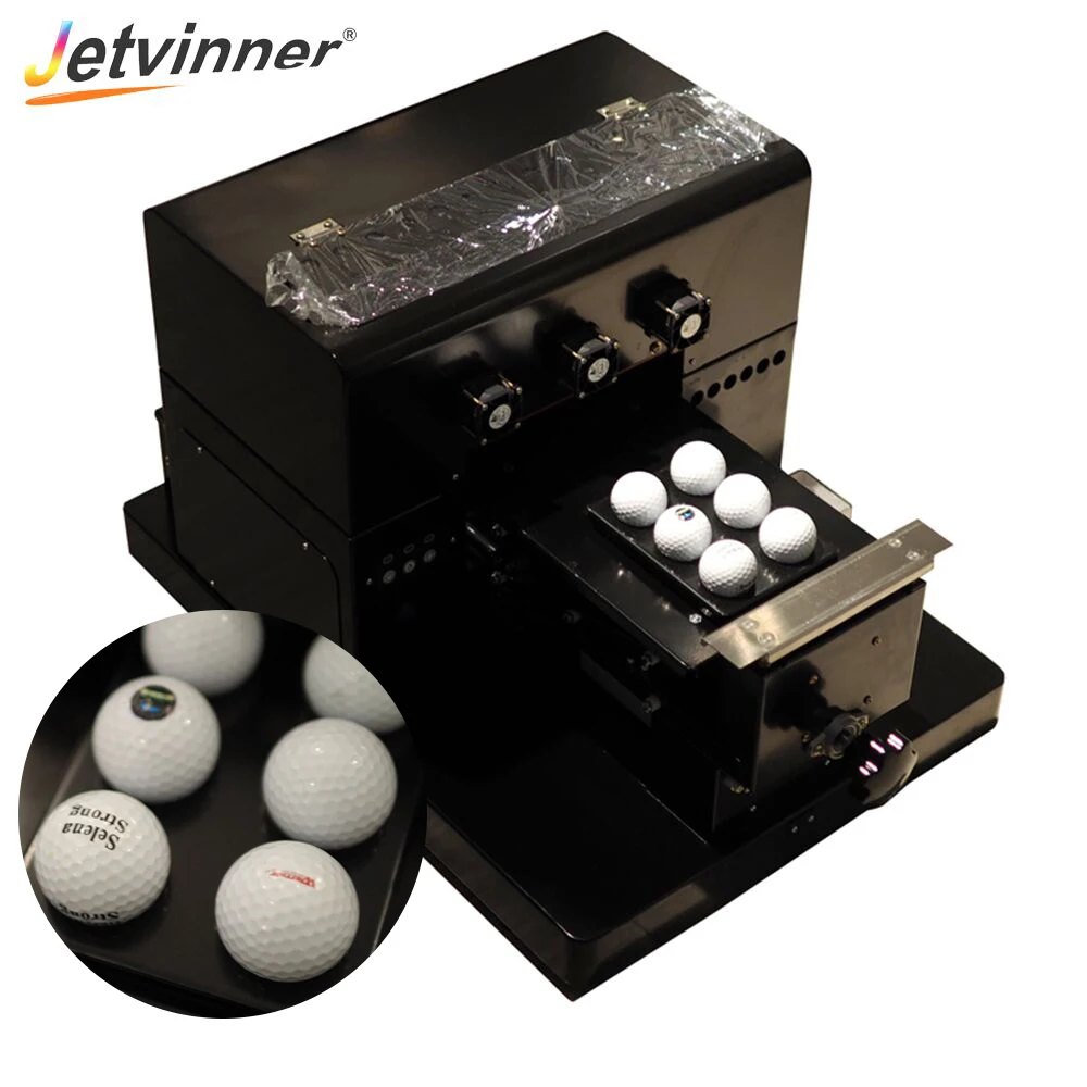 Jetvinner A4 size UV Printer LED UV Flatbed Printers With Emboss Effect With Golf Tray for