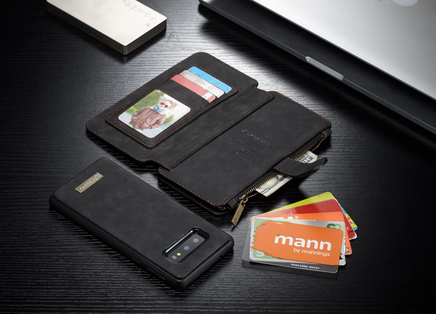 CaseMe для Samsung Galaxy S8 S9 S10 Plus S10E S7 Edge Note10 Plus 8 9 роскошный кожаный Магнитный Флип-кейс на молнии чехол-бумажник для телефона