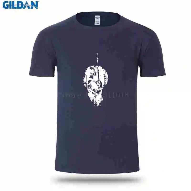 Модные Для мужчин футболка Новинка короткий рукав самурая футболки Pop Top Tee