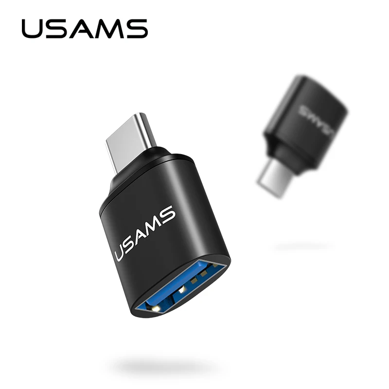 

USAMS Usb 3.0 to Type C Type-C Adapter Alumium Alloy Plating Data Sync Charging For Samsung s8 Note 8 Macbook USB adapter