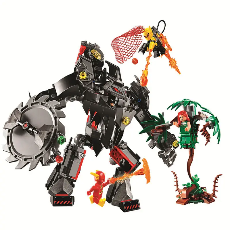 

Marvel Avengers Super Heroes Batman Mech Fight Set Building Blocks Bricks Assembled DIY Toys Compatible With Legoing