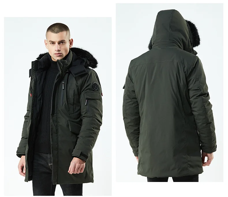 Mens winter jackets and coats new clothing high quality hooded thick windproof jacket fashion large size men winter coat ZZG138