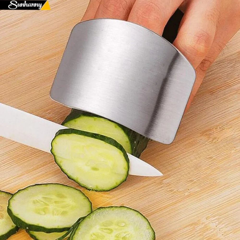 

1 Pcs Finger Guard Protect Finger Hand Cut Hand Protector Knife Cut Finger Protection Tool Stainless Steel Kitchen Tool Gadgets
