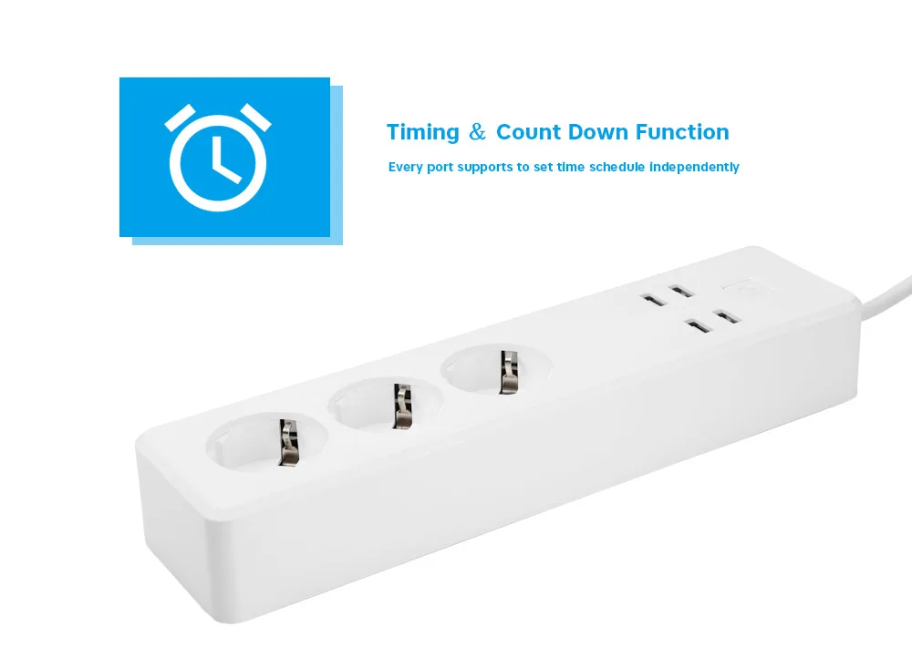 Gblife MSS425E WiFi Smart Power Strip Work with Alexa / Google Home / IFTTT 