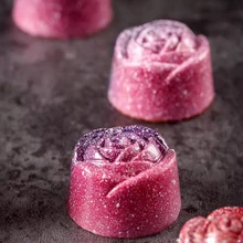 21 Роза Поликарбонат формочки для конфет поддон для шоколада формы полостей пластиковые романтические элементы цветок формы конфеты